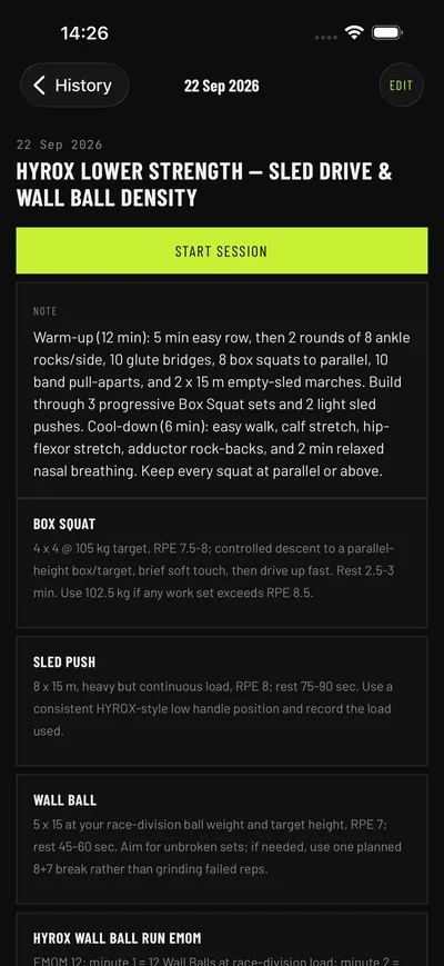 Hybridtraining & HYROX